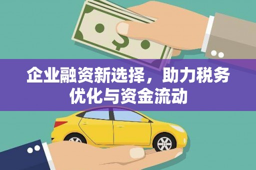 吉隆企业融资新选择，助力税务优化与资金流动