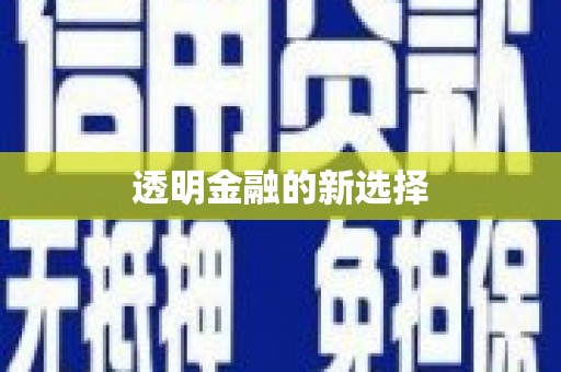 吉隆透明金融的新选择