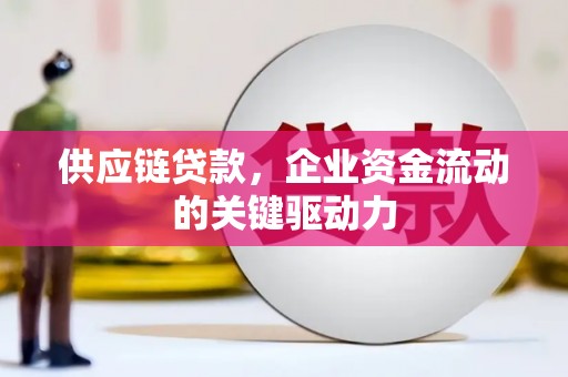 吉隆供应链贷款，企业资金流动的关键驱动力