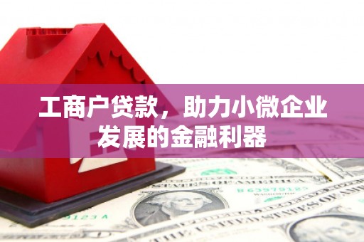 吉隆工商户贷款，助力小微企业发展的金融利器
