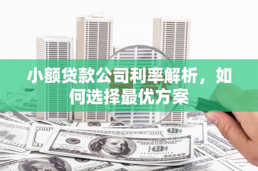 吉隆小额贷款公司利率解析，如何选择最优方案