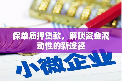 吉隆保单质押贷款，解锁资金流动性的新途径