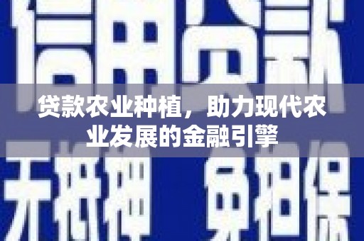 吉隆贷款农业种植，助力现代农业发展的金融引擎