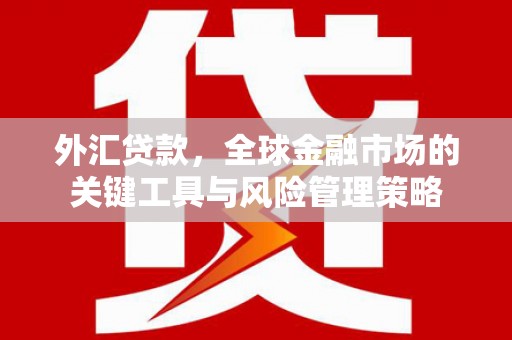 吉隆外汇贷款，全球金融市场的关键工具与风险管理策略